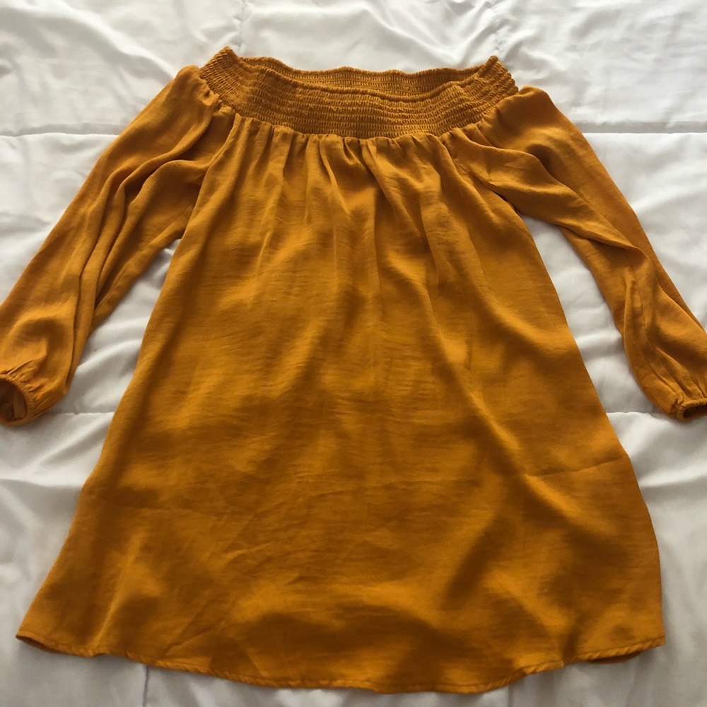 Yellow Off Shoulder Dress - NWOT